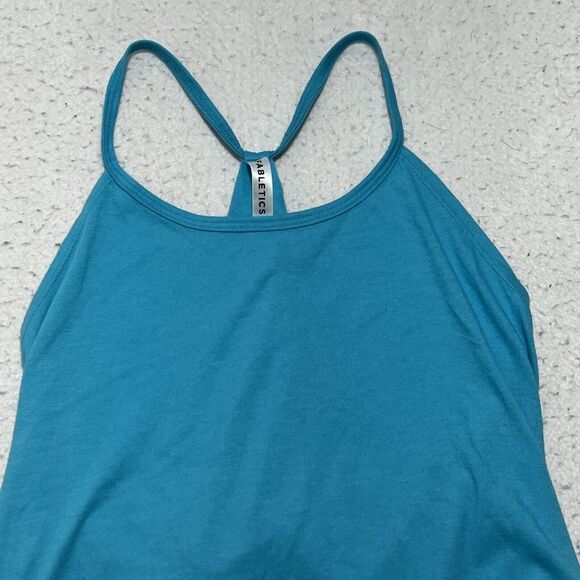 Fabletics Women's XS Spaghetti Strap Athletic Tank Top Pullover Lightweight Blue - Picture 2 of 11